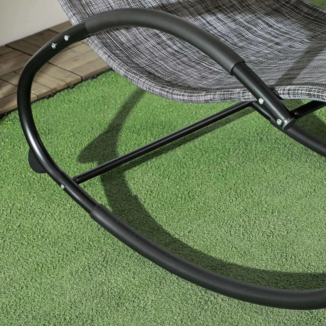 Шезлонг-качалка Outsunny 84A-120V01GY (Grey) - 3