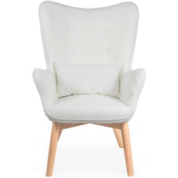 Fotoliu cu taburet Prestige Chairs BUC 267 (Cream) Thumb