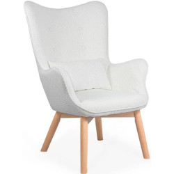 Fotoliu cu taburet Prestige Chairs BUC 267 (Cream) Thumb