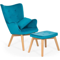 Fotoliu cu taburet Prestige Chairs BUC 267 (Turquoise) Thumb