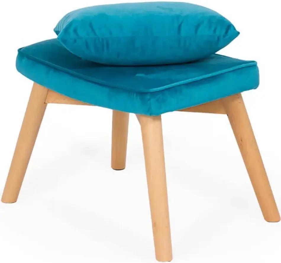 Fotoliu cu taburet Prestige Chairs BUC 267 (Turquoise) - 5