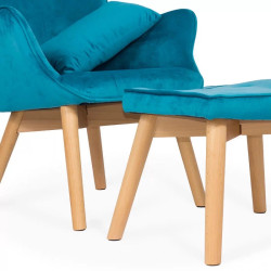 Fotoliu cu taburet Prestige Chairs BUC 267 (Turquoise) Thumb