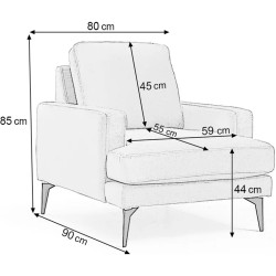 Кресло Prestige Azzuro Mystery/Velutto Thumb