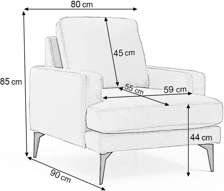 Кресло Prestige Azzuro Mystery/Velutto