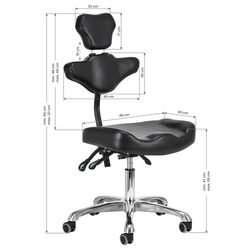 Scaun de tatuaj Pro Ink 973 (Black) Thumb