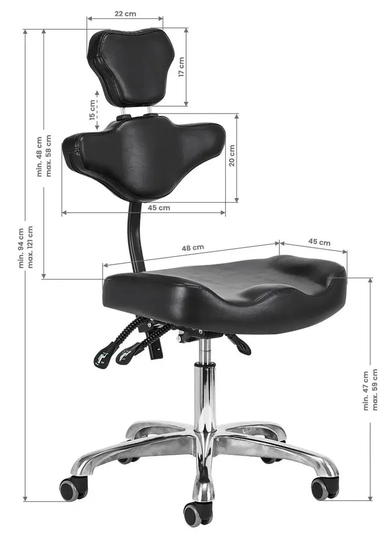 Scaun de tatuaj Pro Ink 973 (Black)