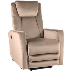 Кресло-реклайнер Signal Adonis Velvet (Dark Beige) Thumb
