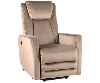 Fotoliu-recliner Signal Adonis Velvet (Dark Beige)