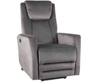 Fotoliu-recliner Signal Adonis Velvet (Gray)