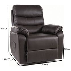 Fotoliu masaj Signal Hektor M (Black) Thumb