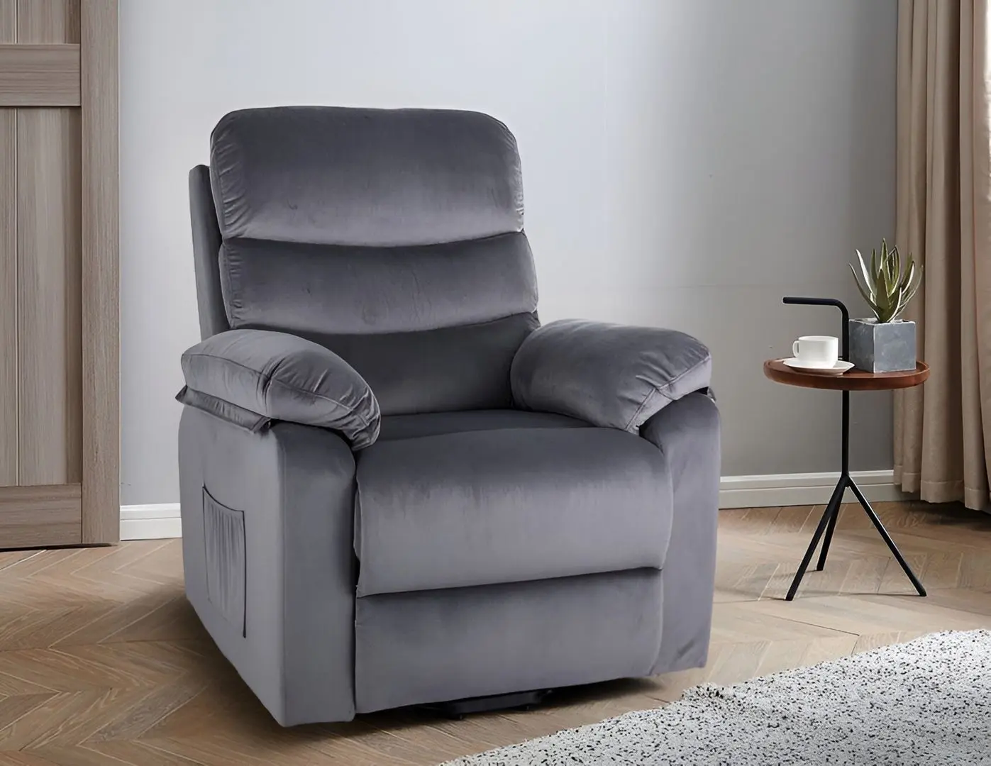 Fotoliu masaj Signal Hektor M Velvet Bluvel 14 (Grey)