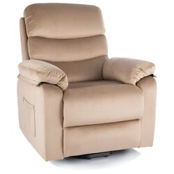 Fotoliu masaj Signal Hektor M Velvet Bluvel 28 (Beige) Thumb