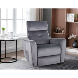 Fotoliu masaj Signal Helios M Velvet Bluvel 14 (Grey)