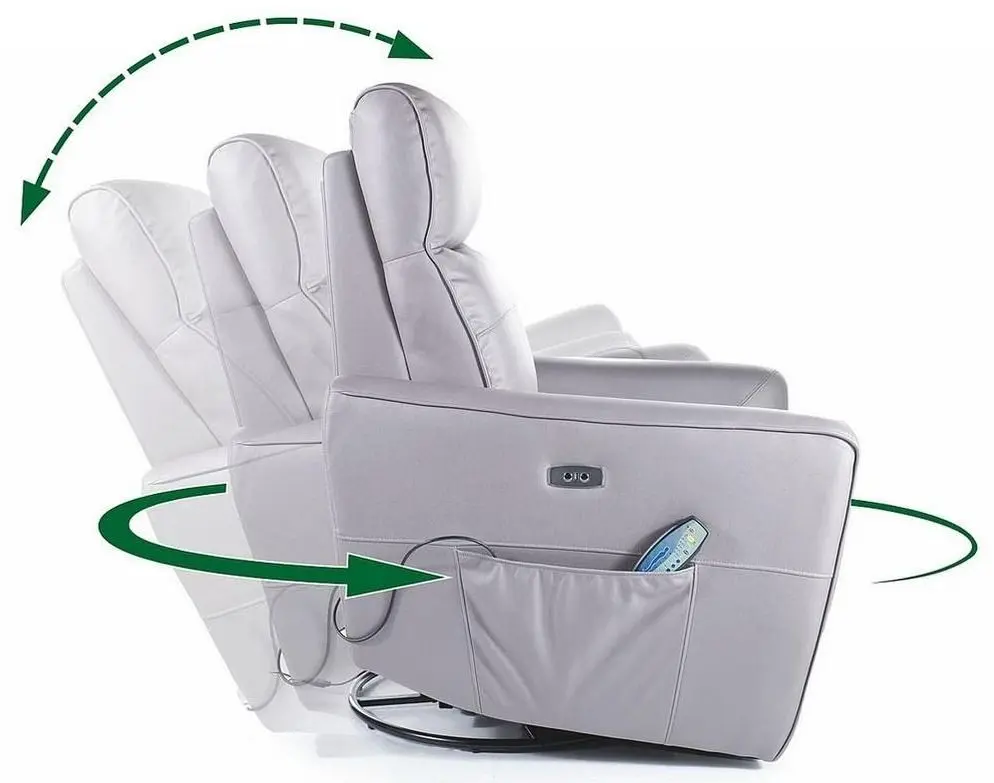 Fotoliu masaj Signal Helios M Velvet Bluvel 28 (Beige) - 5