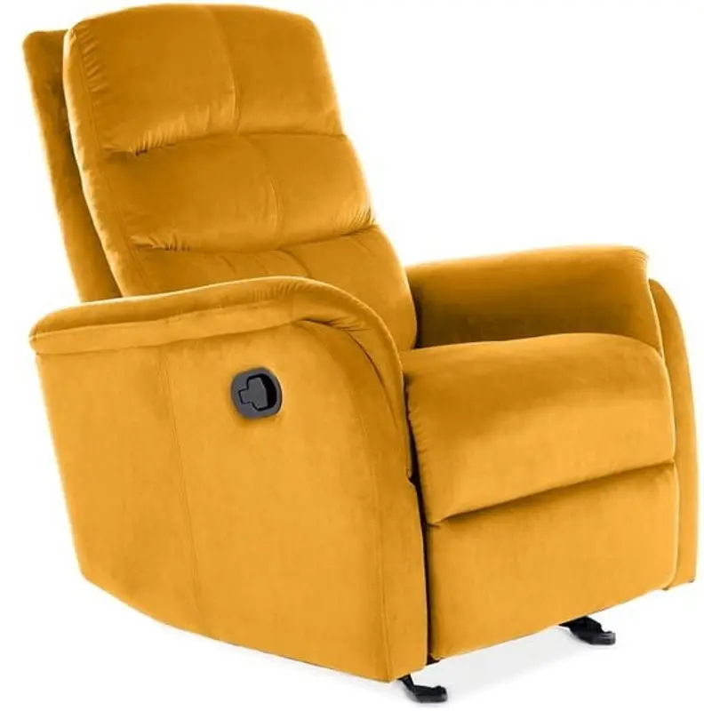 Fotoliu-recliner Signal Jowisz Velvet Bluvel 68 (Curry)