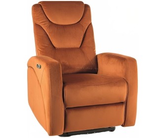 Fotoliu-recliner Signal Kronos Velvet (Cinnamon)