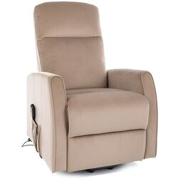 Кресло-реклайнер Signal Leto Velvet Bluvel 28 (Beige) Thumb