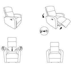 Кресло-реклайнер Signal Mars Velvet Bluvel 68 (Curry) Thumb