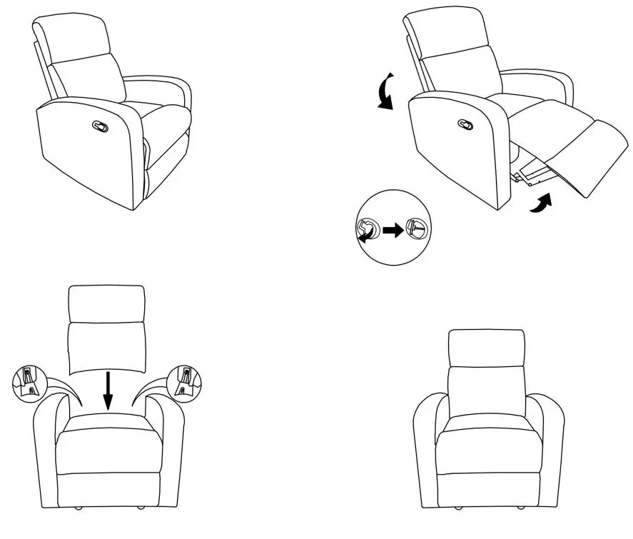 Кресло-реклайнер Signal Mars Velvet Bluvel 68 (Curry) - 2