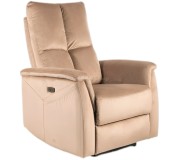 Fotoliu-recliner Signal Neptun M Velvet (Beige)