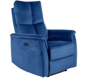 Fotoliu-recliner Signal Neptun M Velvet (Blue)