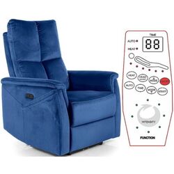 Кресло-реклайнер Signal Neptun M Velvet (Blue) Thumb