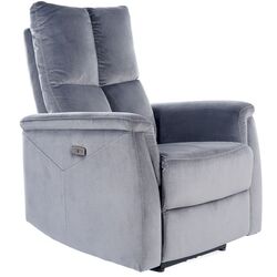 Fotoliu-recliner Signal Neptun Velvet Bluvel 14 (Grey)