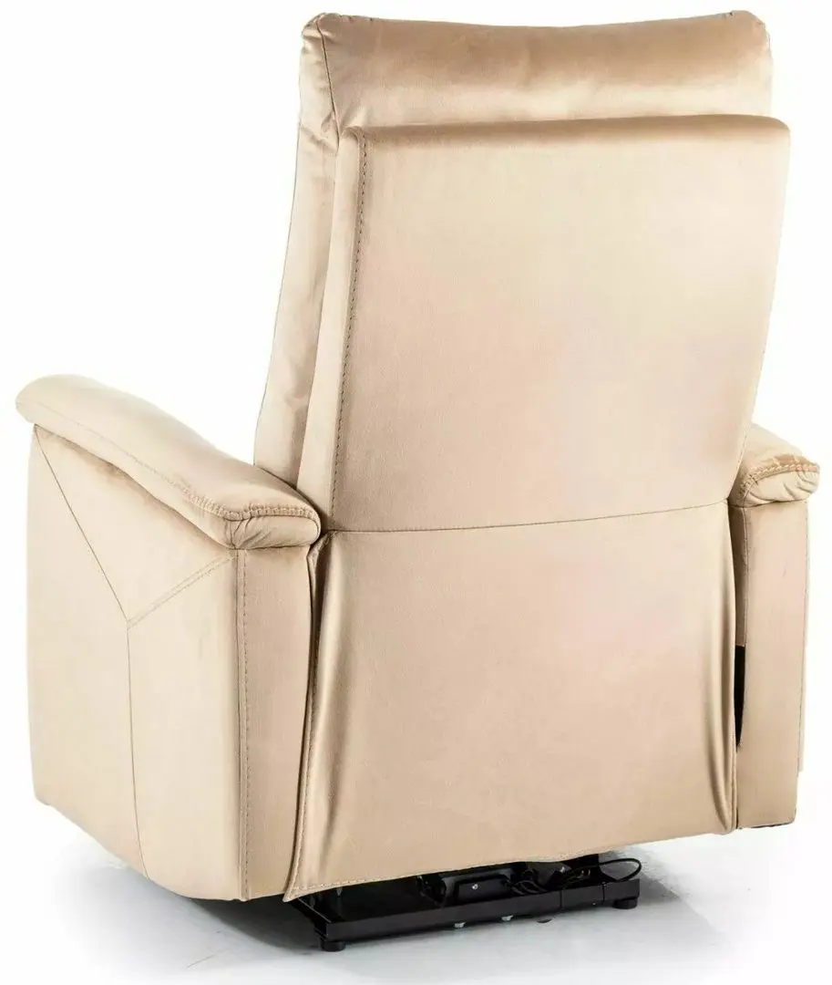 Fotoliu-recliner Signal Neptun Velvet Bluvel 28 (Beige)