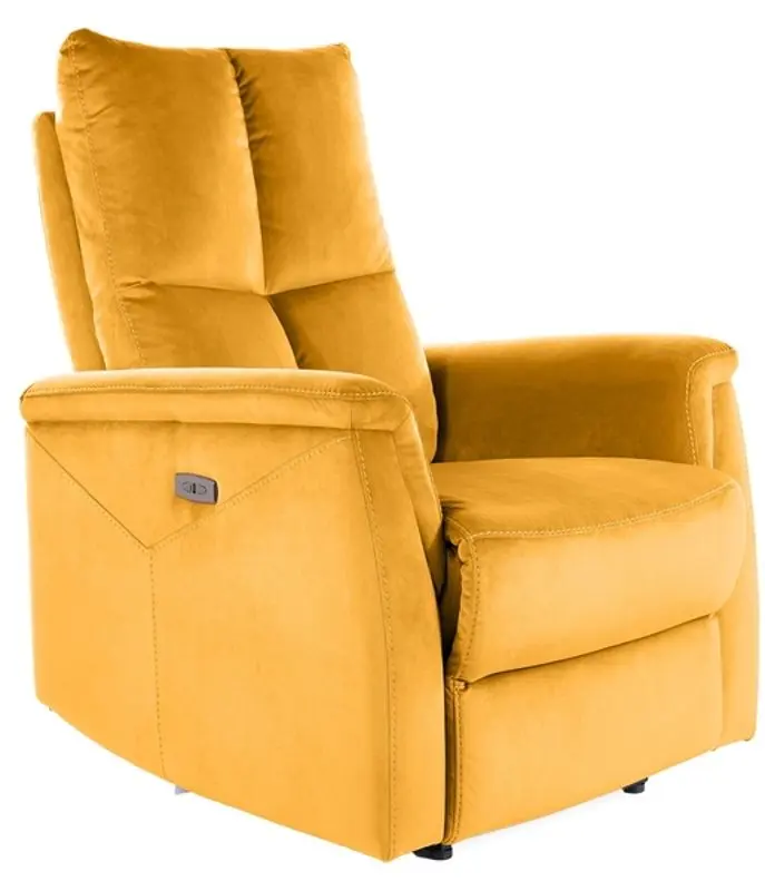 Fotoliu-recliner Signal Neptun Velvet Bluvel 68 (Curry)