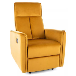 Fotoliu-recliner Signal Nikos Bluvel 68 (Curry)