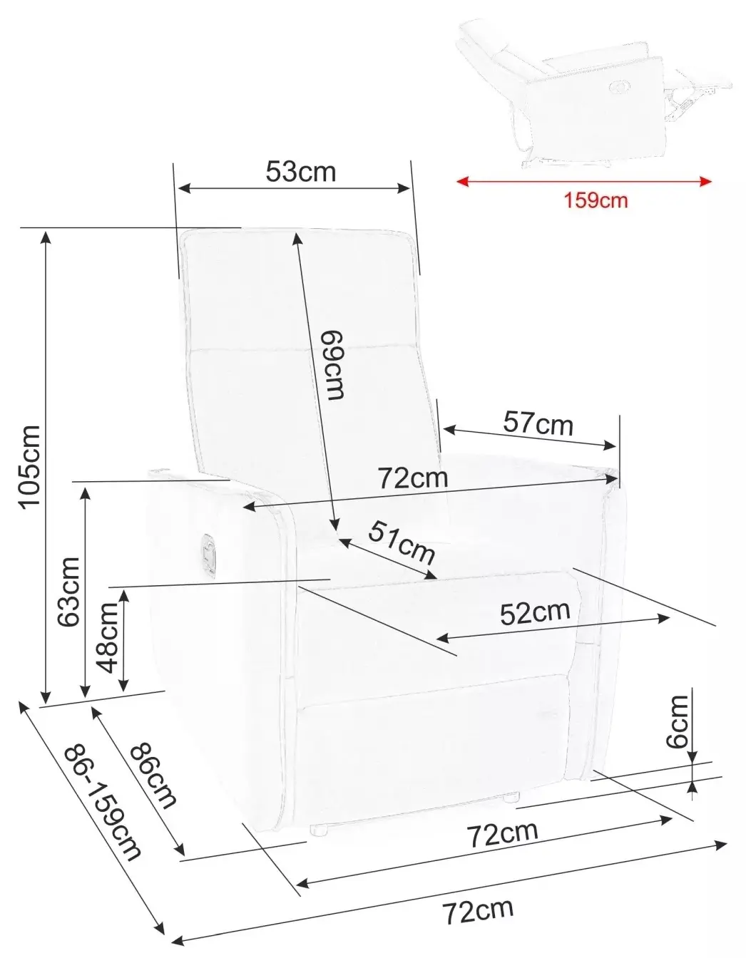 Кресло-реклайнер Signal Nikos Bluvel 68 (Curry)