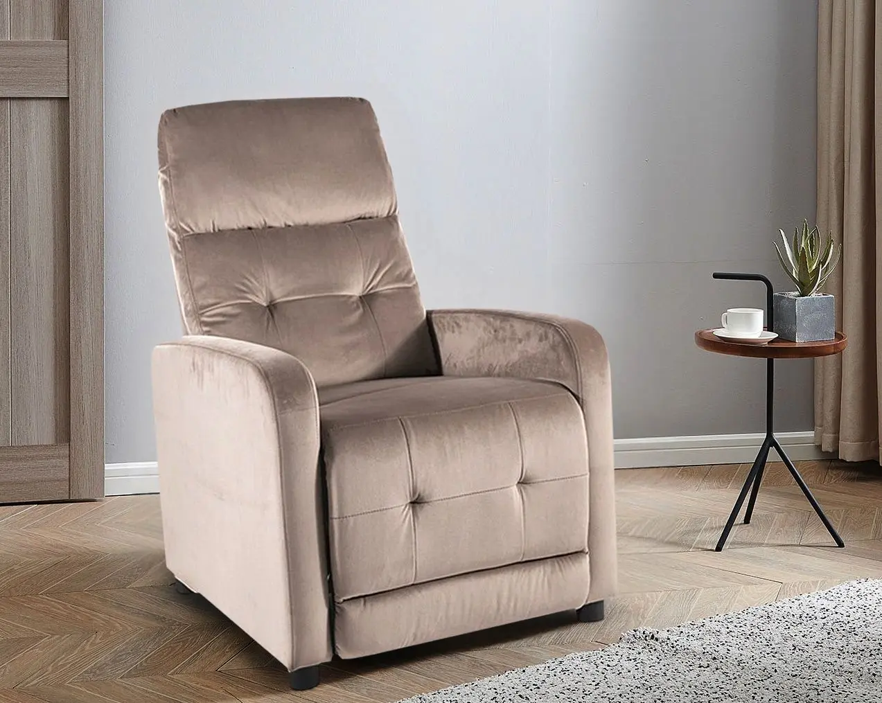Fotoliu-recliner Signal Otus Bluvel 40 (Dark Beige)