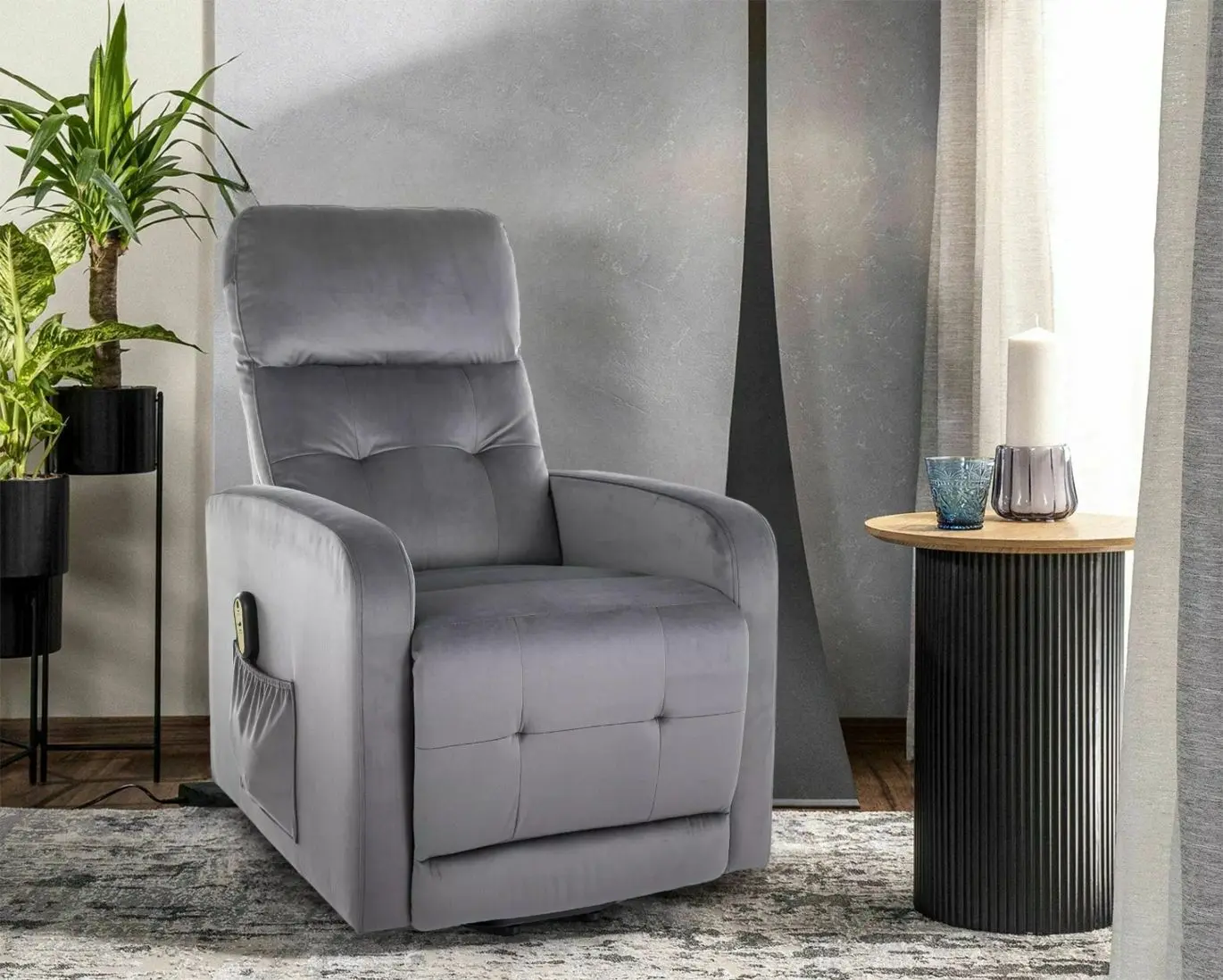 Fotoliu-recliner Signal Otus II Bluvel 14 (Grey)