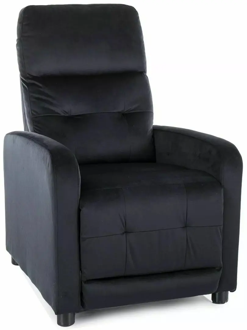Fotoliu-recliner Signal Otus Velvet Bluvel 19 (Black)