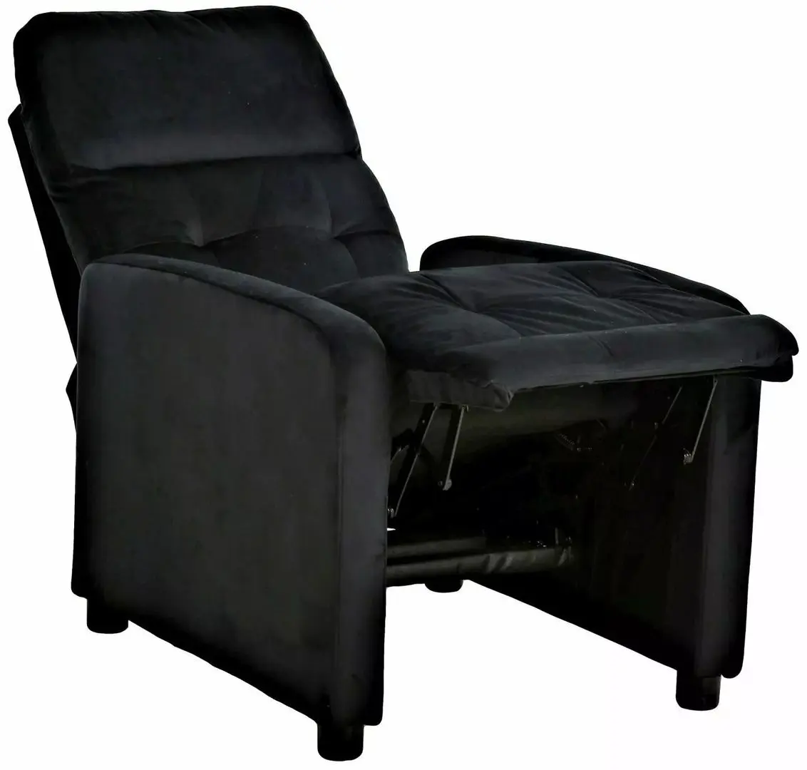 Fotoliu-recliner Signal Otus Velvet Bluvel 19 (Black)