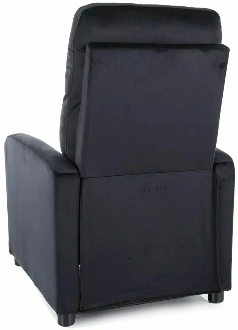 Fotoliu-recliner Signal Otus Velvet Bluvel 19 (Black)