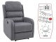 Fotoliu-recliner Signal Pegaz M Velvet Bluvel 14 (Grey)