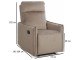 Fotoliu-recliner Signal Travis 1 Bluvel 40 (Beige)