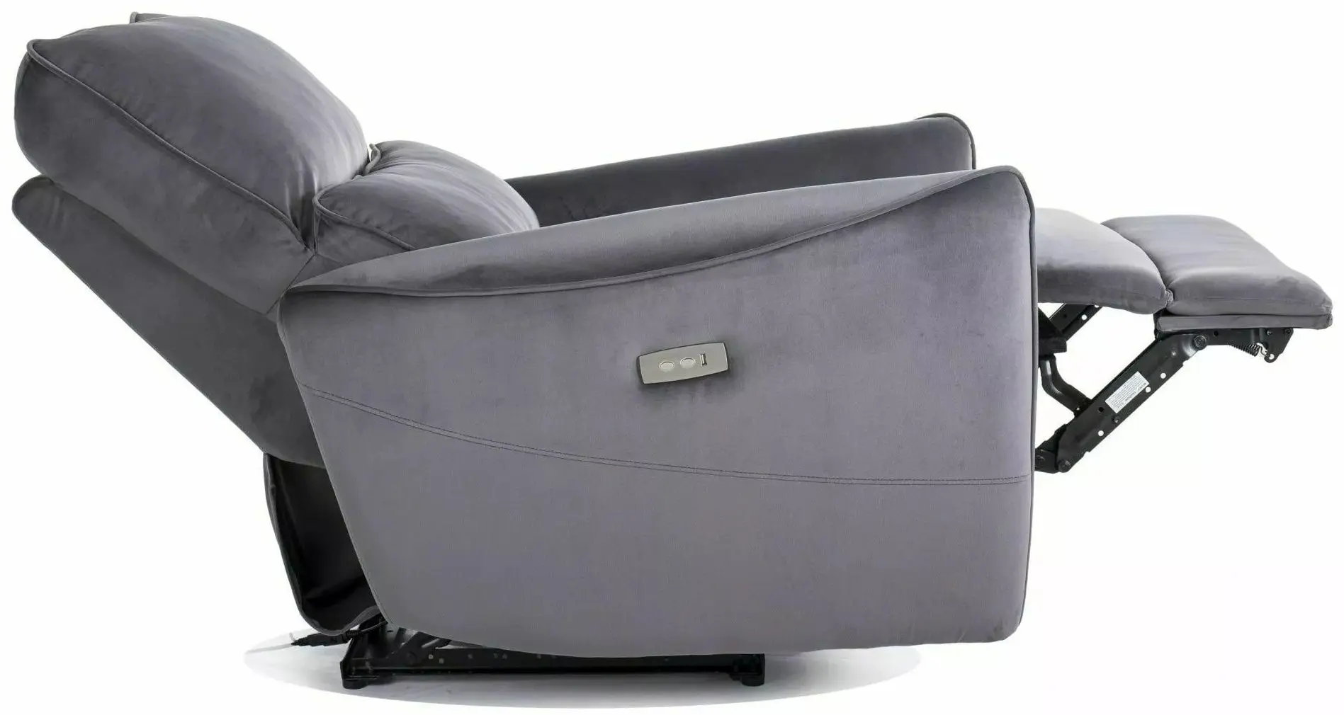 Fotoliu-recliner Signal Zefir Velvet Bluvel 14 (Grey) - 3