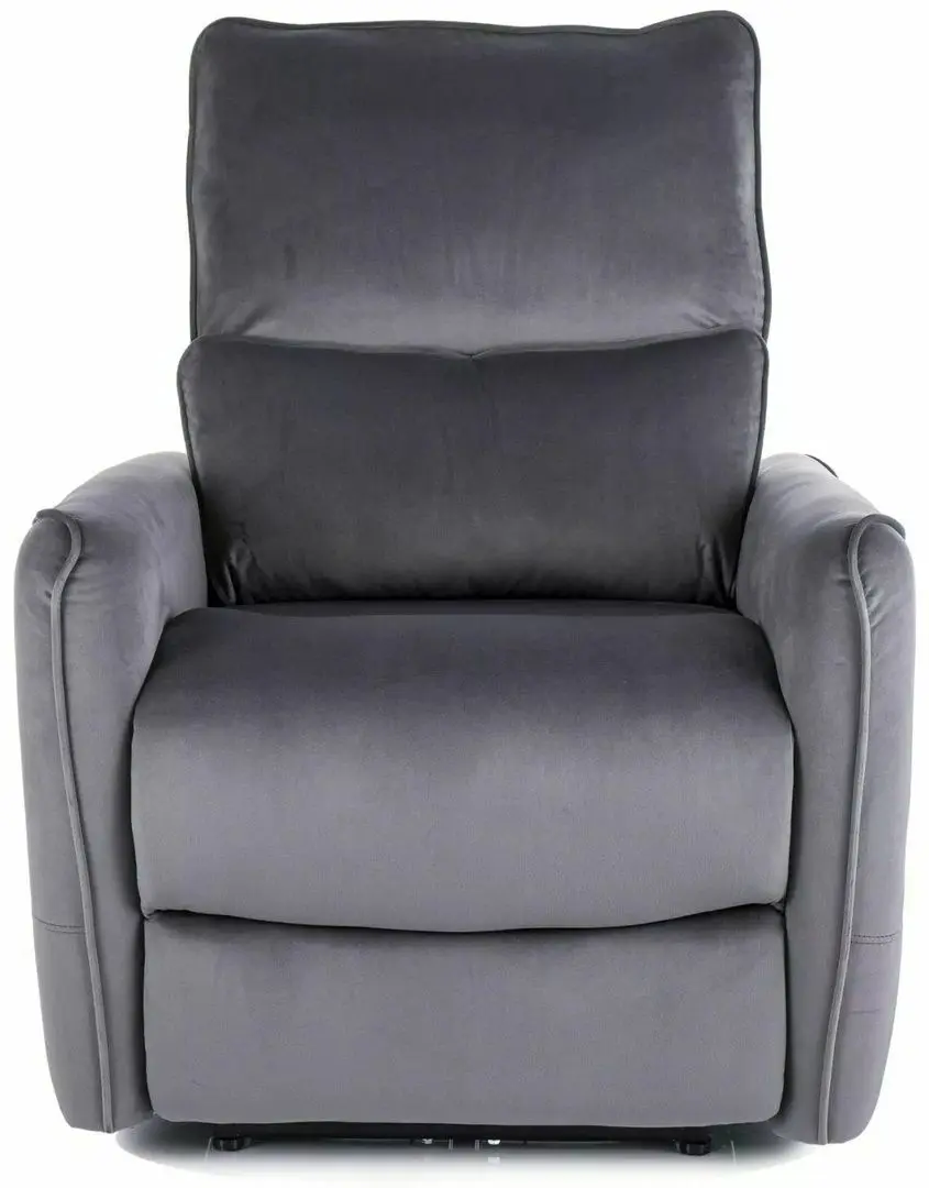 Fotoliu-recliner Signal Zefir Velvet Bluvel 14 (Grey) - 4