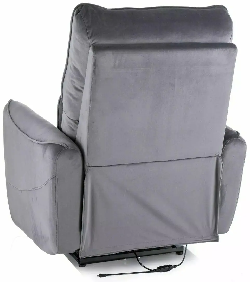 Fotoliu-recliner Signal Zefir Velvet Bluvel 14 (Grey) - 5