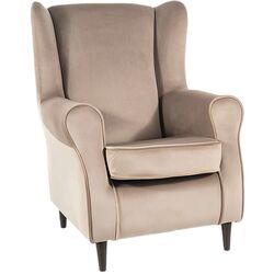 Fotoliu Signal Baron Velvet (Beige Dark/Wenge)