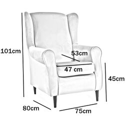 Кресло Signal Baron Velvet (Cinnamon/Wenge) Thumb