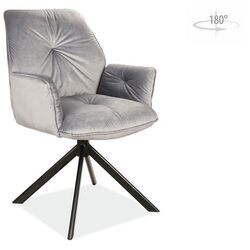 Fotoliu Signal Boogie II Velvet Bluvel 14 (Grey/Black) Thumb