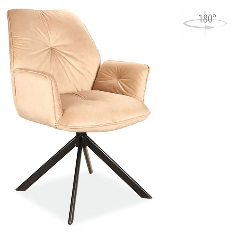 Fotoliu Signal Boogie II Velvet Bluvel 28 (Beige/Black)