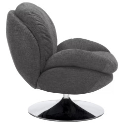 Fotoliu Signal Brigitte Brego 18 (Dark Grey/Chrome) Thumb