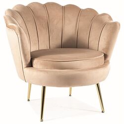 Fotoliu Signal Camellia 1 Bluvel 28 (Beige/Gold) Thumb