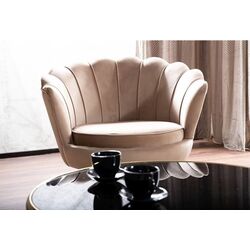 Fotoliu Signal Camellia 1 Bluvel 28 (Beige/Gold) Thumb