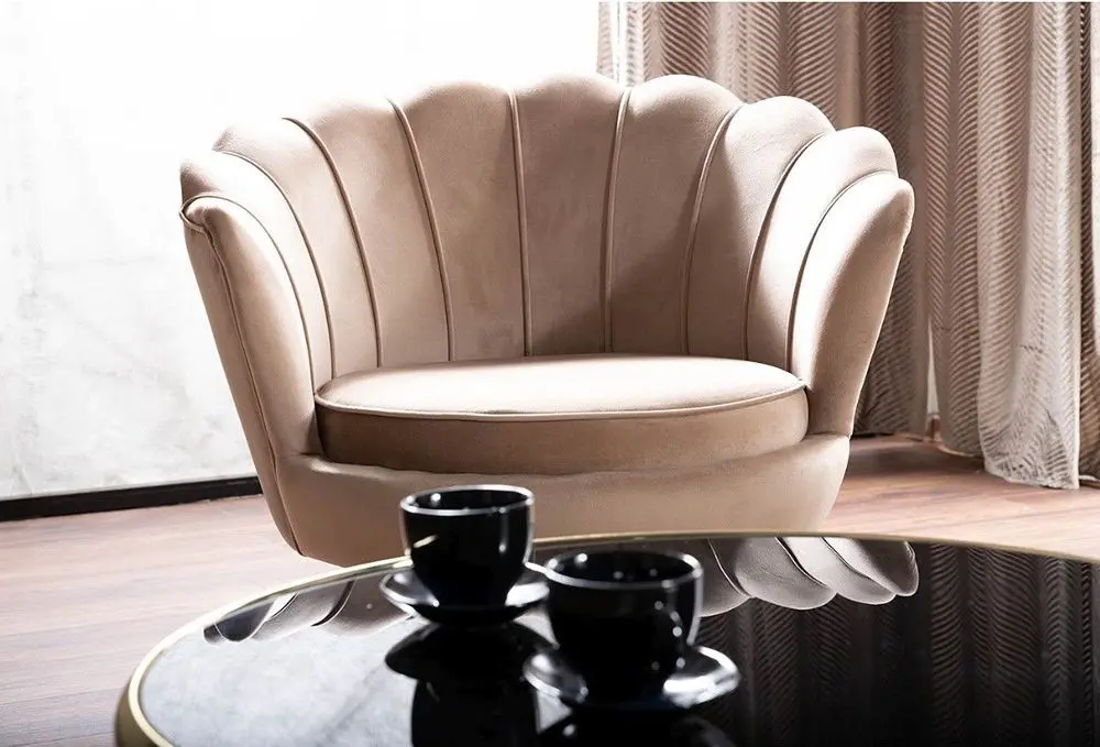 Fotoliu Signal Camellia 1 Bluvel 28 (Beige/Gold)