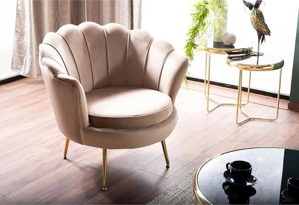 Fotoliu Signal Camellia 1 Bluvel 28 (Beige/Gold)